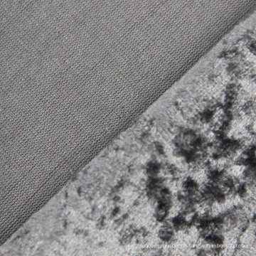 Écraser un tricot de déformation en tissu en velours